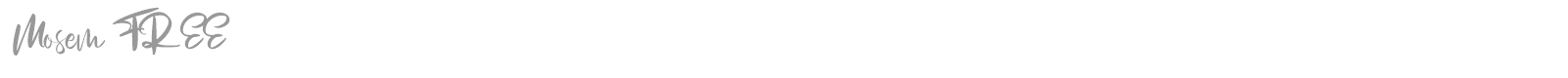 Mosem font preview